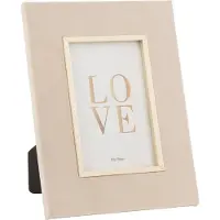 J-Line Cadre photo dita velours beige small