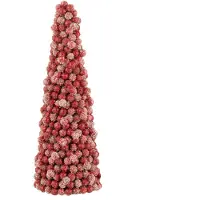 J-Line Cone deco baies plastique rouge small