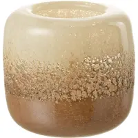 J-Line Vase opi verre marron/beige small