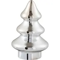 J-Line Sapin de noel decoratif verre argent small