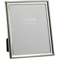 J-Line Cadre photo classique 20x25 metal argent large