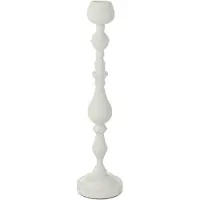 J-Line Photophore monarchy metal blanc large