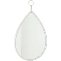 Jline Miroir suspendu drop miroir/mdf blanc medium