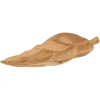 J-Line Plat feuille tek naturel medium