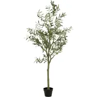 J-Line Olivier pot artificiel vert large