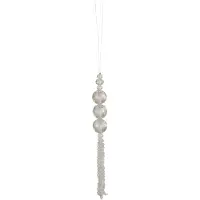 J-Line Suspension perles plastique blanc small