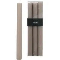 J-Line Bte 6 bougies taupe fonce -9h