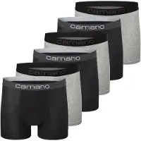 Camano Boxers gris foncé / gris chiné / noir / blanc