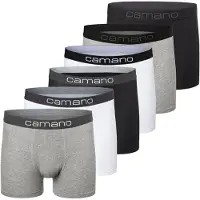 Camano Boxers gris chiné / noir / blanc