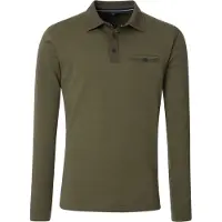 Casamoda Regular Fit Polo manches longues turquoise,
