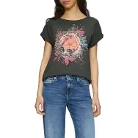 s.Oliver T-shirt bleu clair / gris foncé / rose / blanc