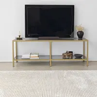 Skye Decor , Basic - Dark Grey, Or, Support TV, 100 % verre trempé, gris foncé, 130 x 40 x 45 cm