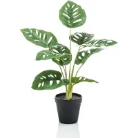 Emerald Buisson Monstera artificiel Monkey 43 cm en pot