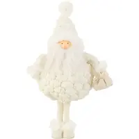 J-Line Pere noel cadeau sac textile blanc small