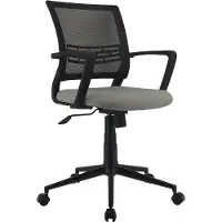 CBA Chaise de bureau Ace-noir mat/gris