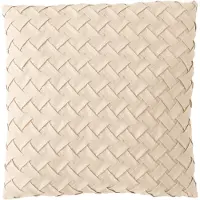 Jline Coussin tisse polyester beige