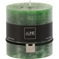 J-Line Bougie cylindrique vert clair -64h