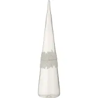 J-Line Cone glace diamant lignes verre transparent large