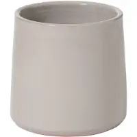J-Line Cachepot rond ceramique gris small