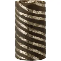 J-Line Vase lignes rond verre argent small