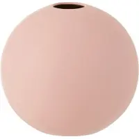 J-Line Vase boule ceramique rose pastel large