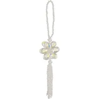 J-Line Suspension perles plastique blanc large