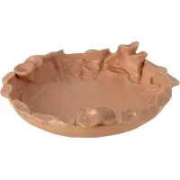 J-Line Plat ibiza rond ceramique rose/orange small