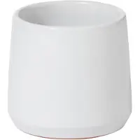 J-Line Cachepot rond ceramique blanc extra small