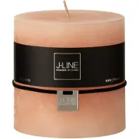 J-Line Bougie cylindrique peche -64h