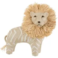 J-Line Lion Poly/Raphia Blanc/Naturel Large
