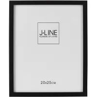 J-Line Photo frame basic wood black medium