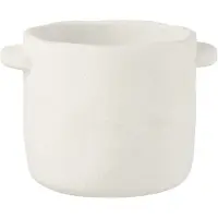 J-Line Pot gustave ciment blanc large