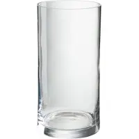 J-Line Vase cylindre verre transp
