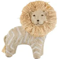 J-Line Lion Poly/Raphia Blanc/Naturel Small