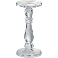 Hortus Chandelier/bougeoir leti verre transparent medium