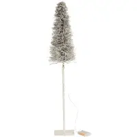 J-Line Arbre decoratif led/piles branches white wash medium