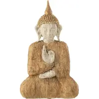 J-Line Bouddha assis poly naturel/beige small