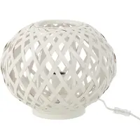 J-Line Lampe - Bambou - Blanc
