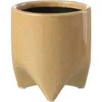 J-Line Cachepot helia ceramique vert small