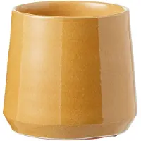 J-Line Cachepot rond ceramique ocre small