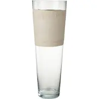 J-Line Vase delph verre transparent/beige extralarge