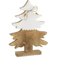 J-Line Sapin corde bois blanc/naturel large
