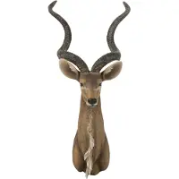 J-Line Tête antilope poly brun
