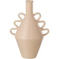 J-Line Vase vague anse dolomie rose large