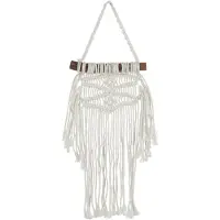 J-Line Suspension franges coton blanc