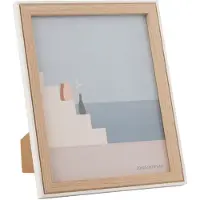 J-Line Cadre photo chloe mdf naturel/blanc large