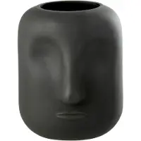 J-Line Vase noe verre noir small
