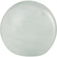 J-Line Presse-papier twister rond verre blanc small