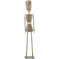 J-Line Soldat fourrure chapeau metal gris medium