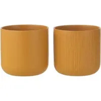 J-Line Cachepot gen ceramique ocre large assortiment de 2